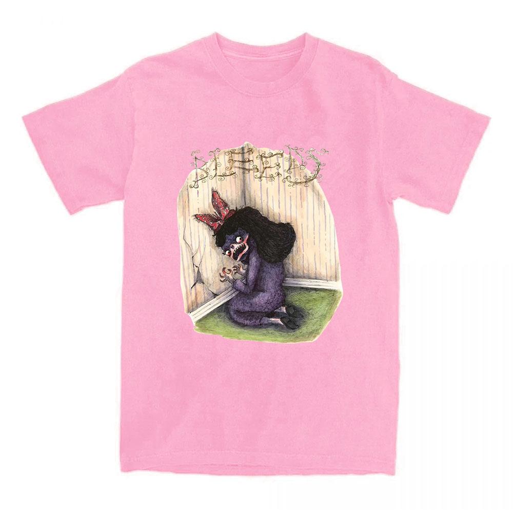 Wednesday-band Bleeds Album Print T-shirt Short Sleeve Cotton Female Tshirts O-neck Loose Casual Women Men T Shirt Streetwear