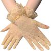 1 pair of transparent short retro hollow finger gloves clothing accessories sexy lace gloves
