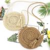 Round Soft Paper Rope Shoulder Bag Tassel Handmade Crossbody Bags Straw Bag Circle