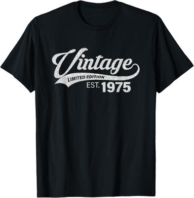 Vintage 1975 Cool 50 Year Old Bday Men Women 50th Birthday T-Shirt