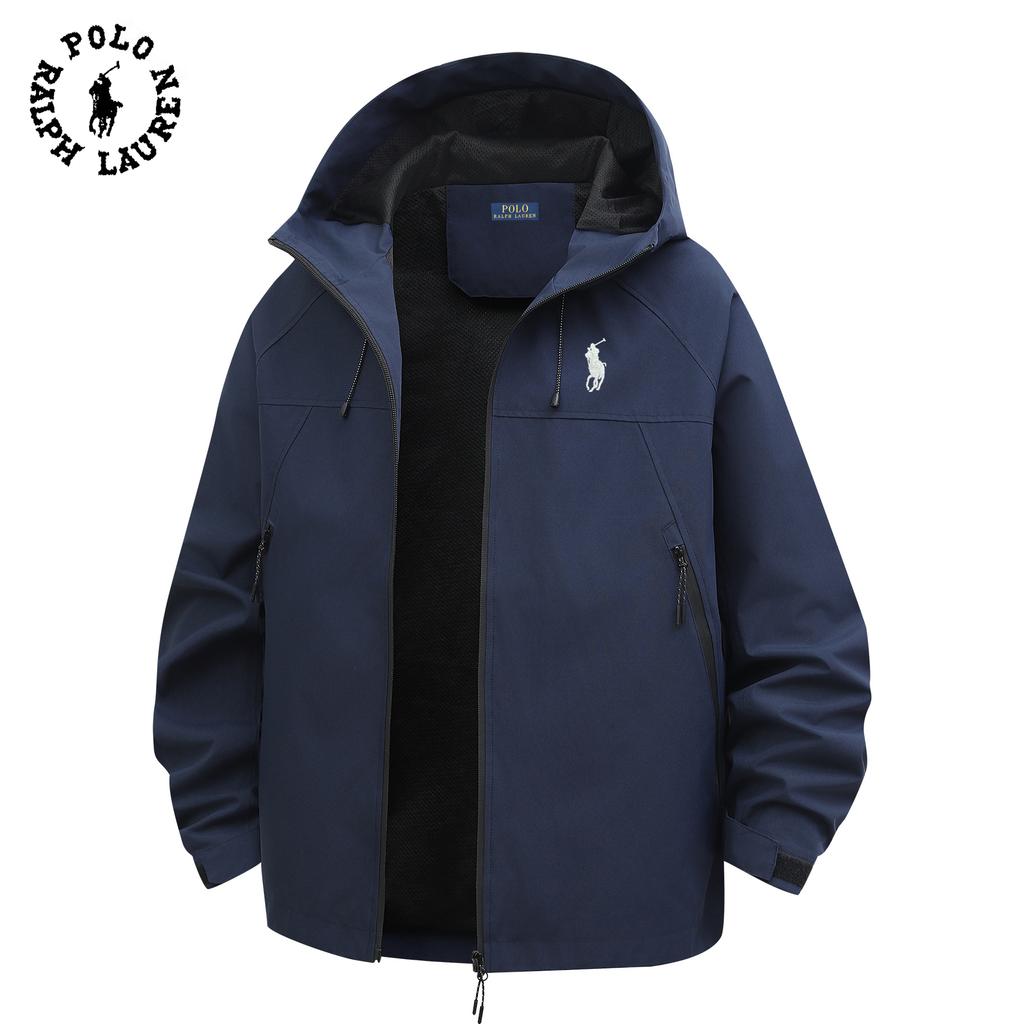 Polo Ralph Lauren Men's and Women's 2025 Autumn and Winter Embroidered Travel Jacket, Thin Mountaineering Jacket