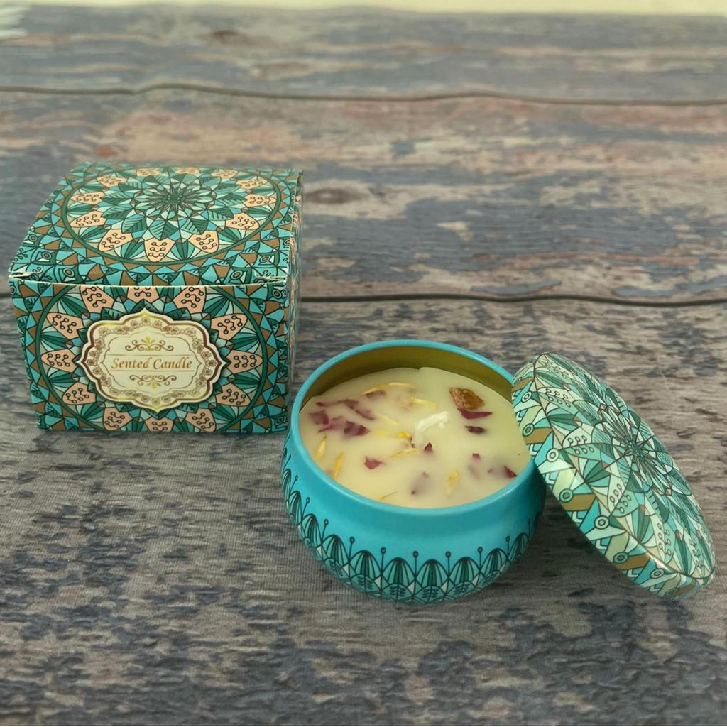 Soy Wax Dried Flower Scented Candle – Wedding & Birthday Aromatherapy Gift