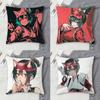 OOverwatch Kiriko Doublesided Printed Square Decorative Cushion Cover for Sofa Living Room Home Decor