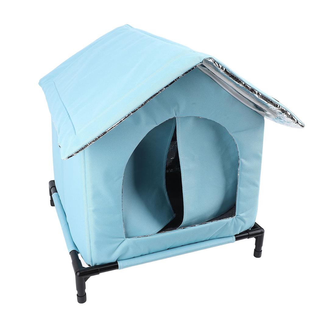 Outdoor Cat House Winter Warm Water Resistant Rainproof Large Space All Seasons   Enclosed Tent Insulated Shelter for Stray Cat