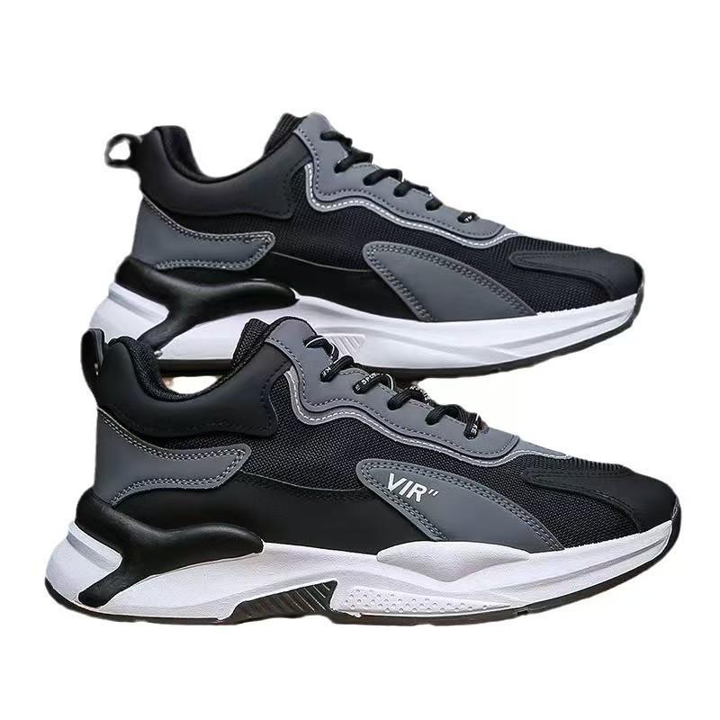 New Men's Shoes Casual Shoes Sports Shoes Fashionable Versatile Running Height Enhancement Mesh Breathable