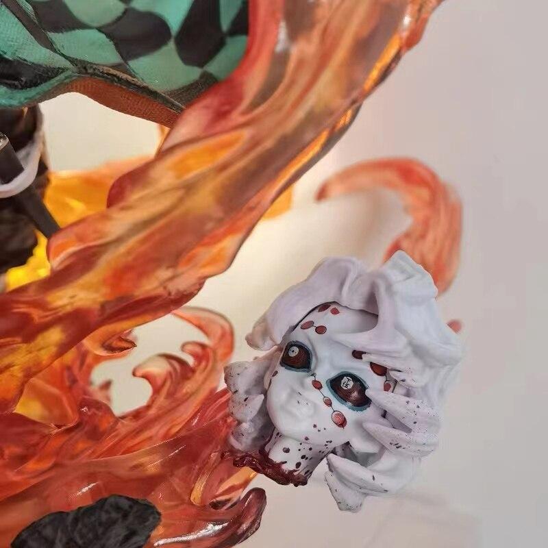 30cm Demon Slayer Anime Figure Kimetsu No Yaiba Action Figure Gk Kamado Tanjirou Figurine Collection Model Doll Toys With Light