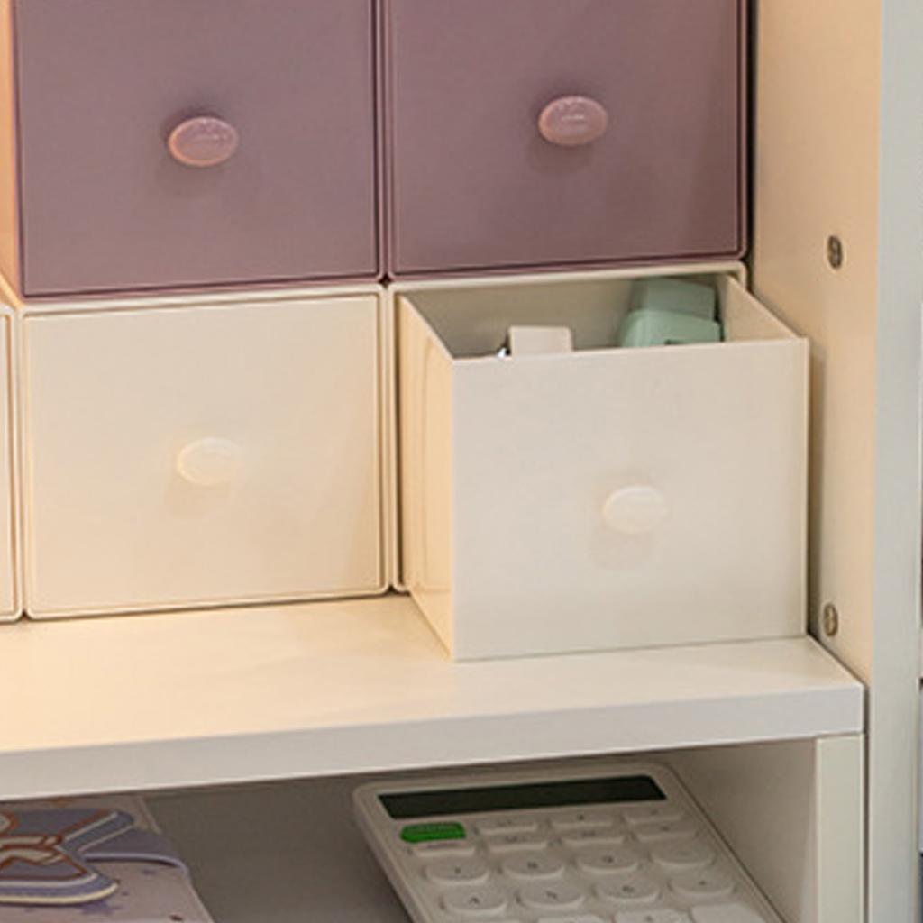 Desktop Storage Box PS    able Desk   Building Block with Drawer for Home Dorm School   Supply Accessory