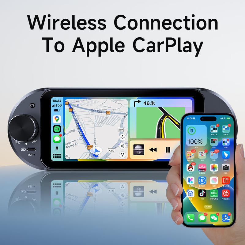 JIUYIN 1Din IPS 6 Inch Wireless Carplay Android Auto Car Radio Multimedia Video MP5 Player Touch Screen Universal Audio Stereo