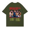Dam T-shirt med tryck och rund hals och korta ärmar