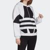 Big Trifoil Pullover Hoodie White / Black (Unisex) Sweatshirts FS1306