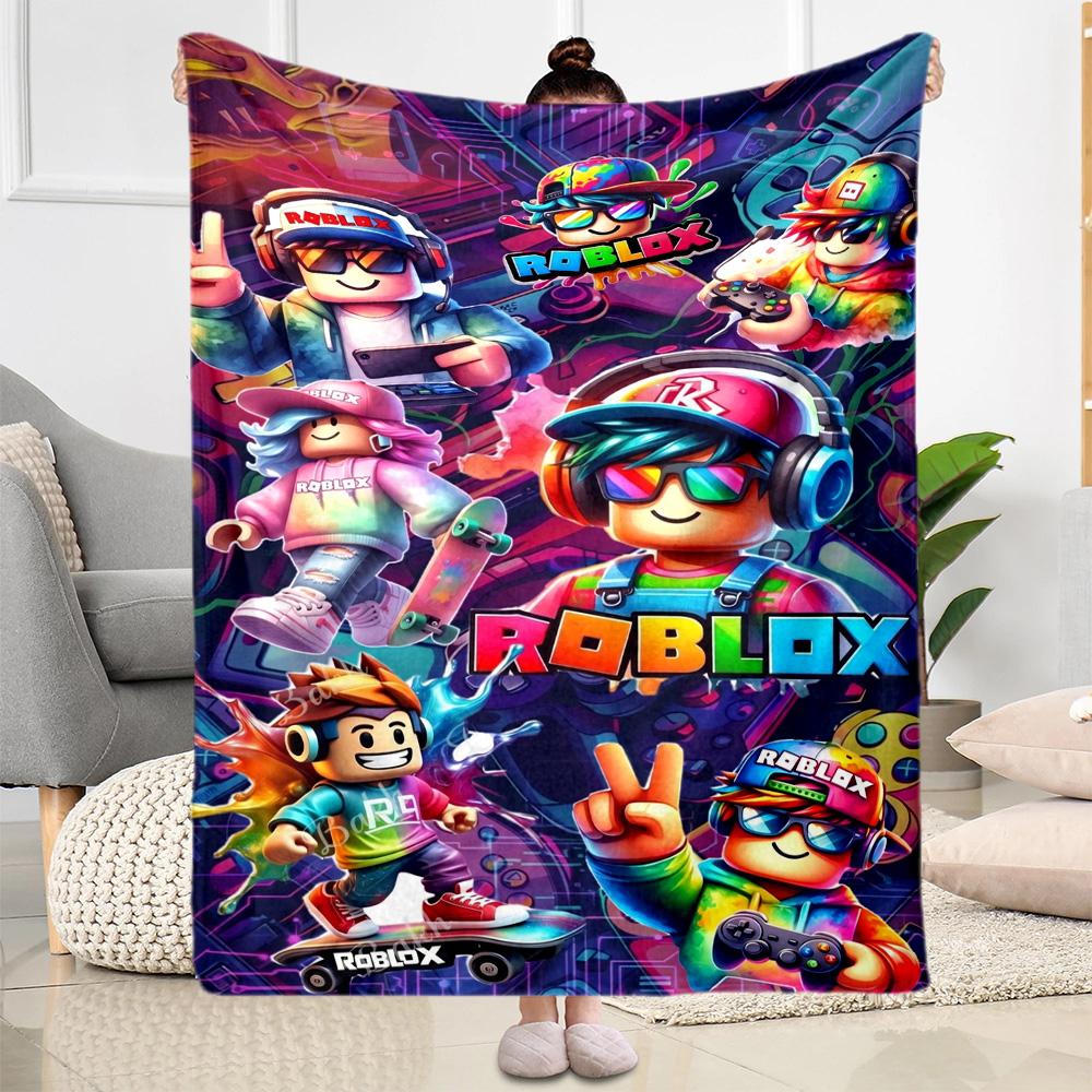 Roblox 270 Blanket Soft & Cozy Great for Seaside Picnics Couch All-Season Use Warmthful Decor Ideal Gift For Birthday Valentine'S Day
