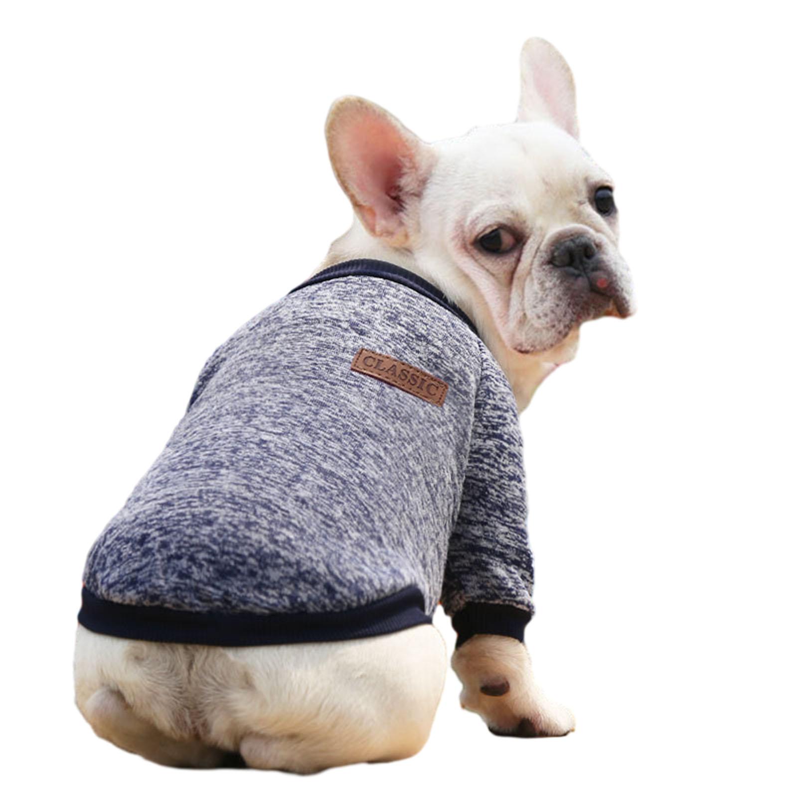 

Autumn Winter Dog Hoodie Cold-proof Warmming Dogs Clothes Pet Dogs Outdoor Costume XS（old） темно-синий