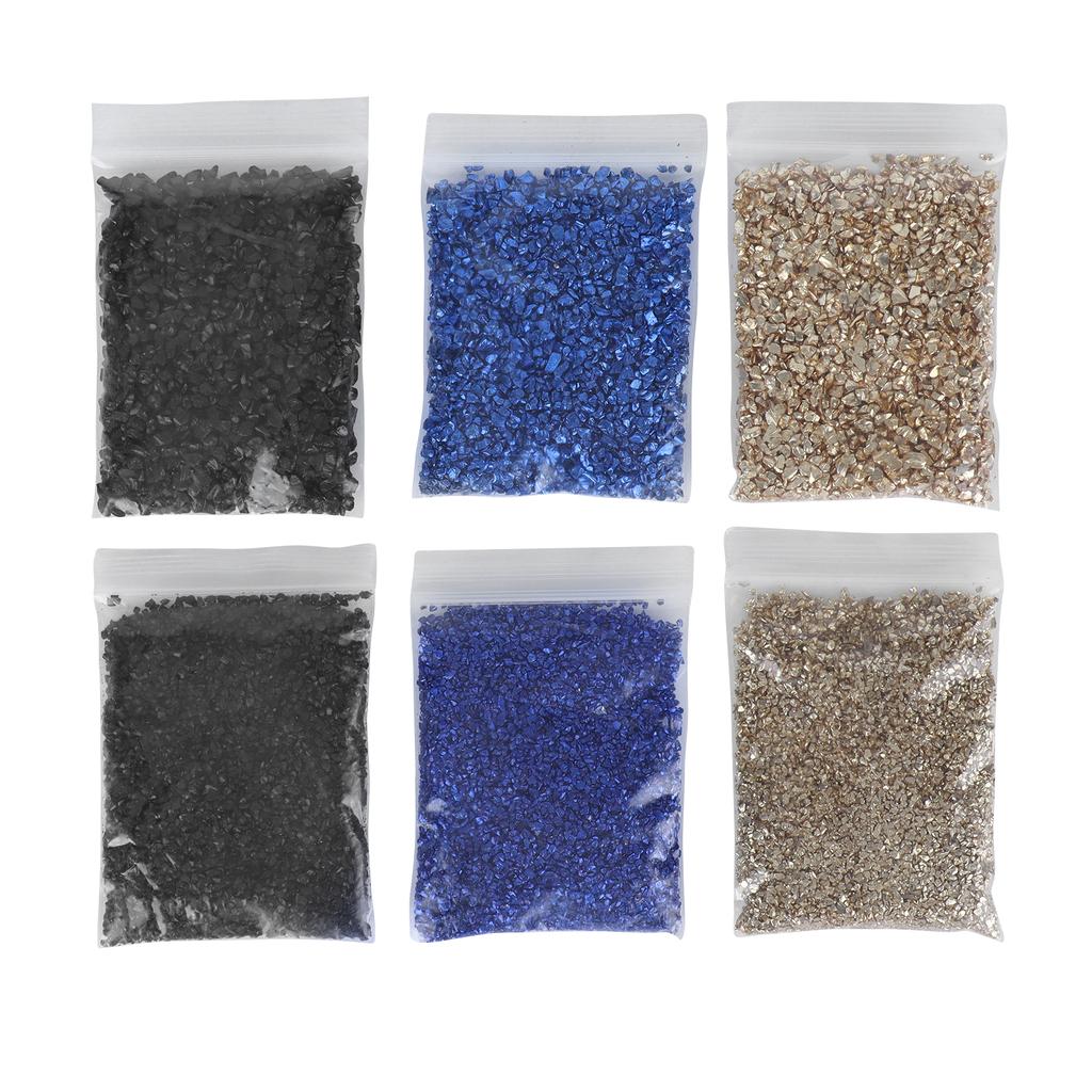 Nepravidelné skleněné střepy Drcené sklo Výplň do formy Třpytky pro nehtové umění, řemesla, výplň do vázy, DIY