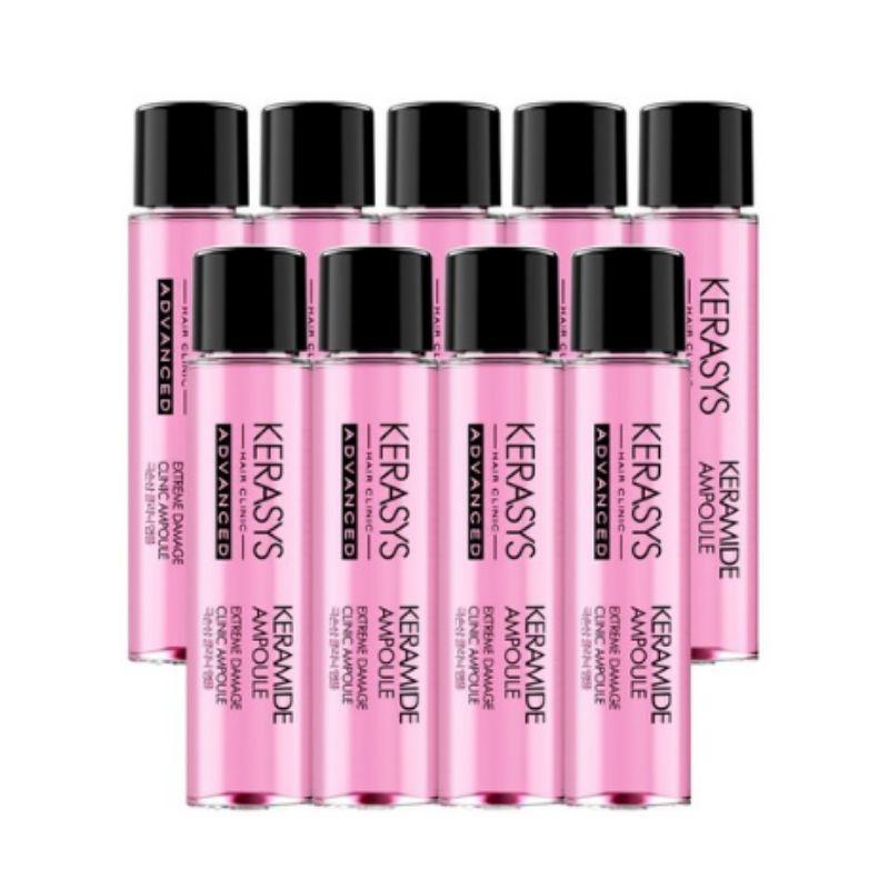 Kerasys Ceramide Extreme Damage Clinic Hair Ampoule Intensive Repair Treatment Set 10ml x 9pcs