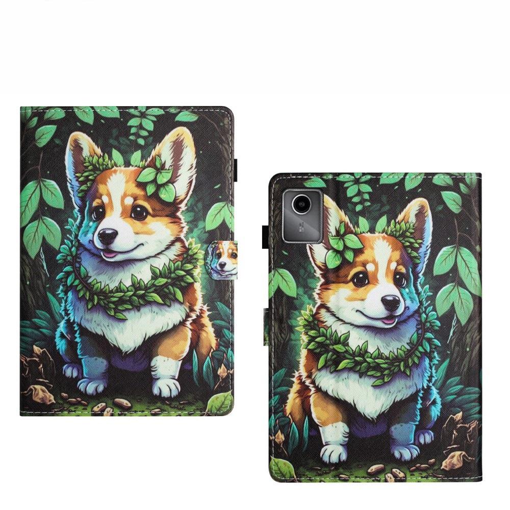Lenovo Tab M11 case, with flap, corgi dog