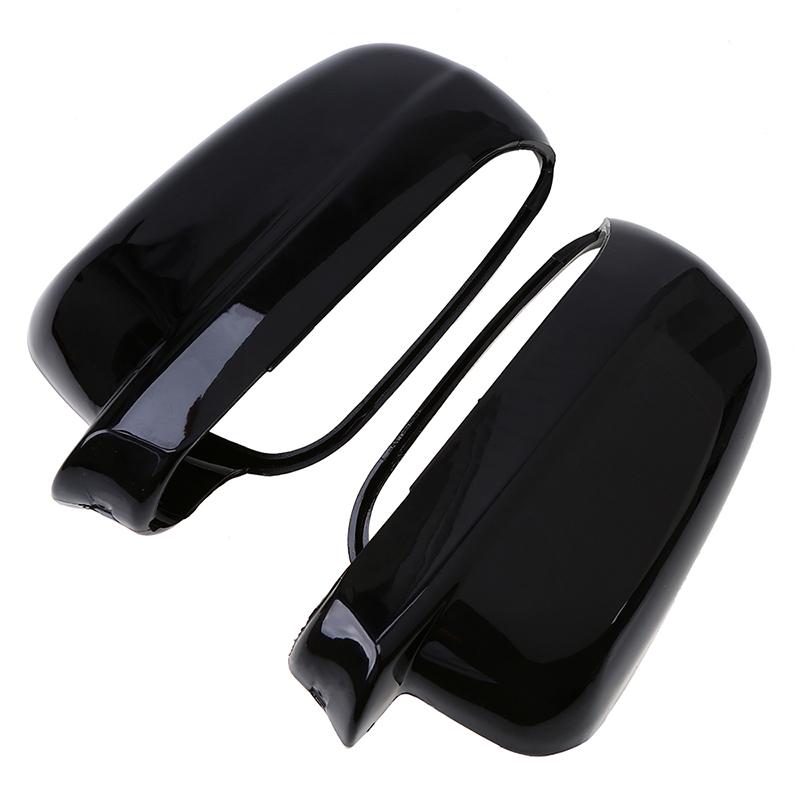 Gloss Black Car Side Wing Mirror Cover Caps Shell Case Housing Replacement Accessories for VW Golf 4 MK4 IV Bora Passat B5 Jetat