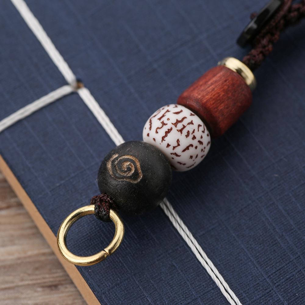 Handcrafted Cloud Bead Keychain: Lucky Knot Pendant Rope for DIY Accessories