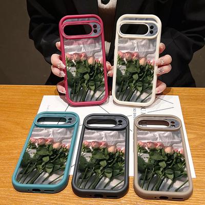 For Google Pixel 8 7 Pro 8A 7A Case Rose Flower Bouquet Shockproof TPU Silicone Soft Cover For Google Pixel 9 Pro XLFunda