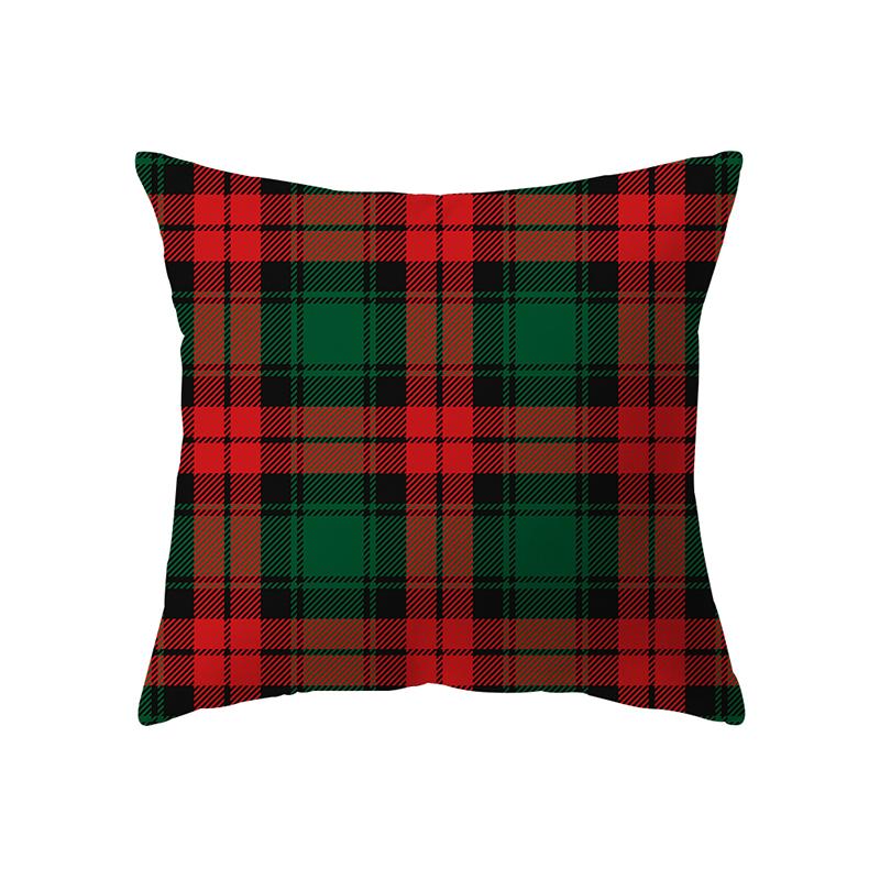 Christmas Theme Santa Elk Christmas Tree Print Pattern Cushion Cover Home Living Room Sofa Decoration Pillow Pillow Cover