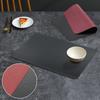 PVC Double-sided Leather Dining Table Mat, Desktop Decoration, Home Dining Plate Mat, Anti Slip Bowl Mat, Thermal Insulation Mat