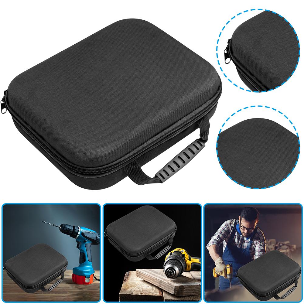 Portable Electric Drill Tool Bag Drill Tool Storage Bag Electrician Hardware Organizer Waterproof Oxford Cloth Bag
