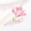 Fashion Gold Tone Flower Brooch Pin Pearl Brooches Enamel Jewelry Wedding Party Gifts