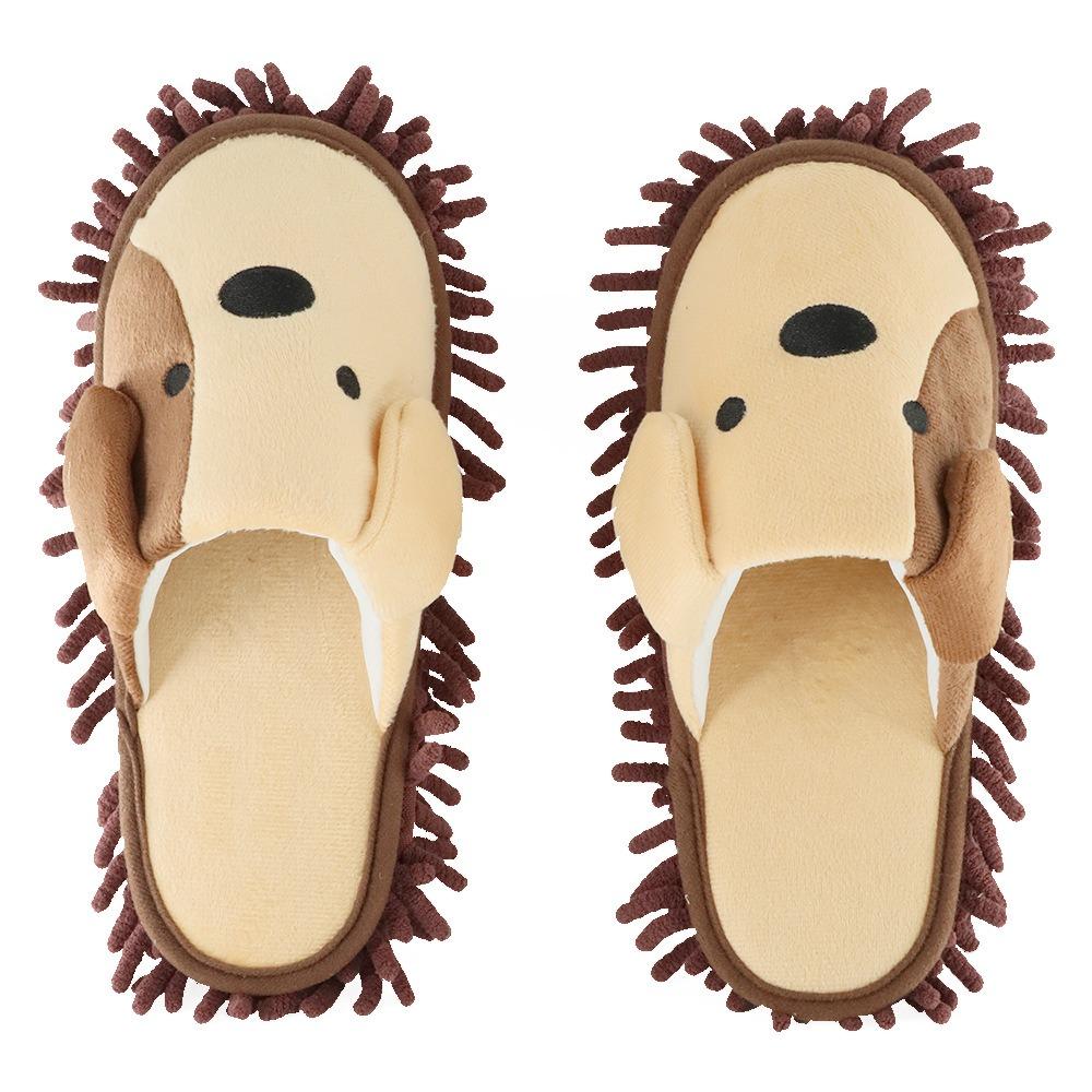 Soft Mop Slippers Reusable Floor Polishing Shoe Slippers Cute Floor Cleaning Slippers  Dust Dirt