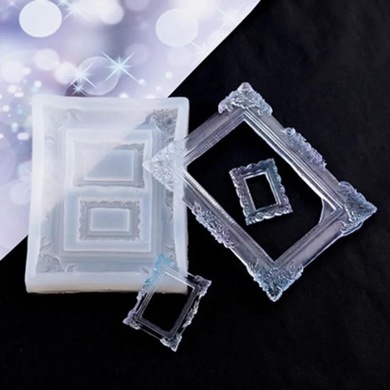 Frame Set Jewelry Box DIY Crystal Epoxy Resin Mold Silicone Storage Box Mold Jewelry Making Tools