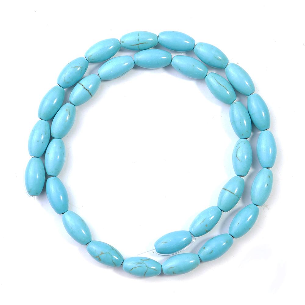 11-55pcs/lot Multiple Size Oval Turquoise Stone Beads Seed Beads Loose Spacer Beads For Jewelry Making DIY Bracelet Necklace