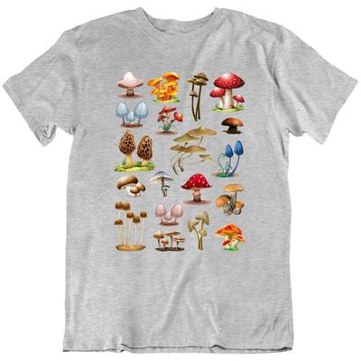 Wild Mushrooms Mushroom Fungi Fungus Nature T Shirt Tee Gift New