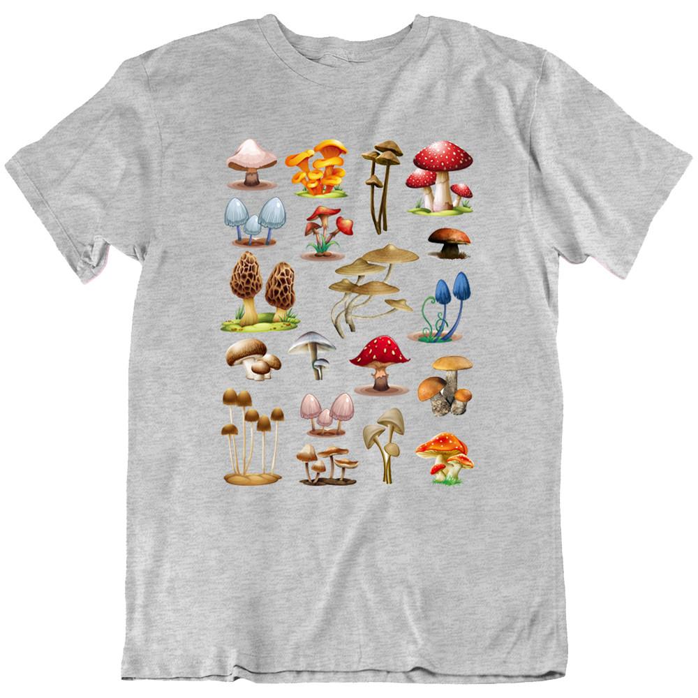 Wild Mushrooms Mushroom Fungi Fungus Nature T Shirt Tee Gift New