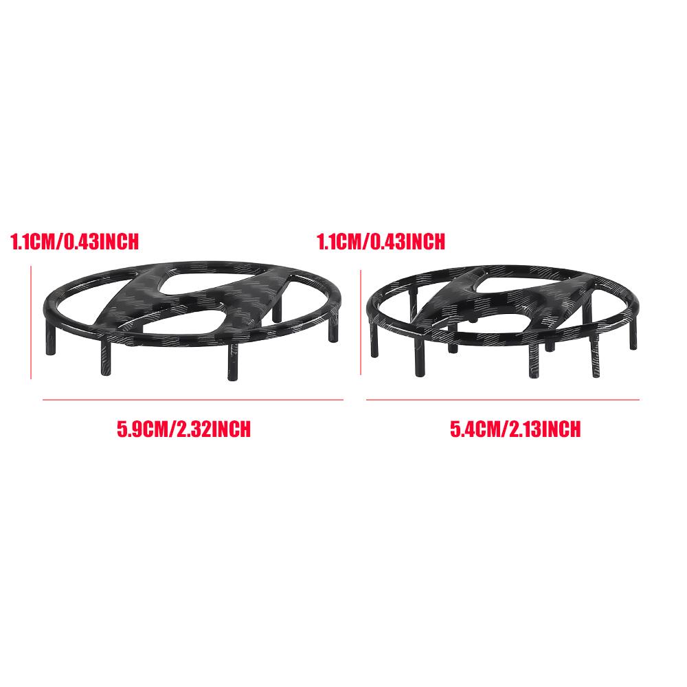 Car Steering Wheel Center Logo Emblem Cover Auto Accessories For Hyundai i20 i30 Tucson i10 ix35 i40 Accent Azera Elantra Ioniq R1