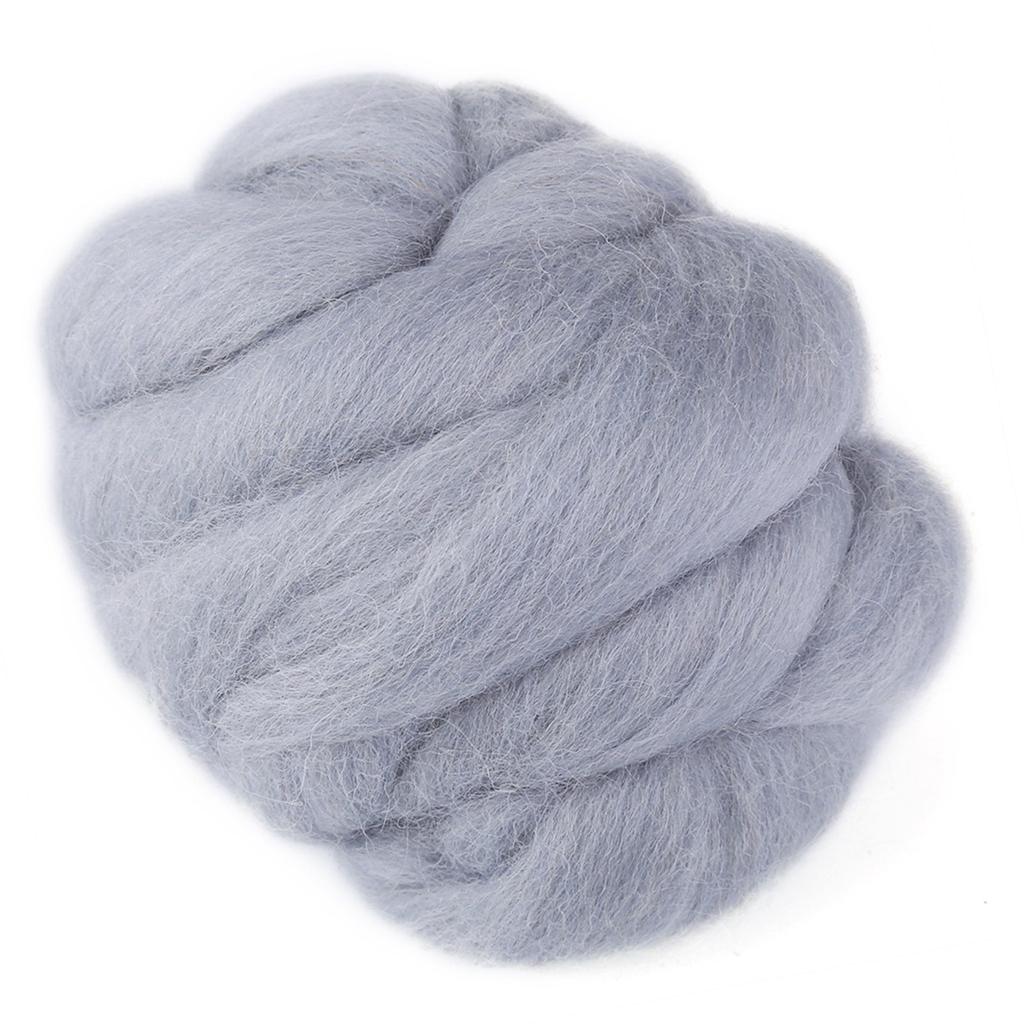 Filatura di lana colorata per infeltrimento ad ago da 55 g?Cucito Rifinitura Lavoro Manuale Materiale (Grigio)