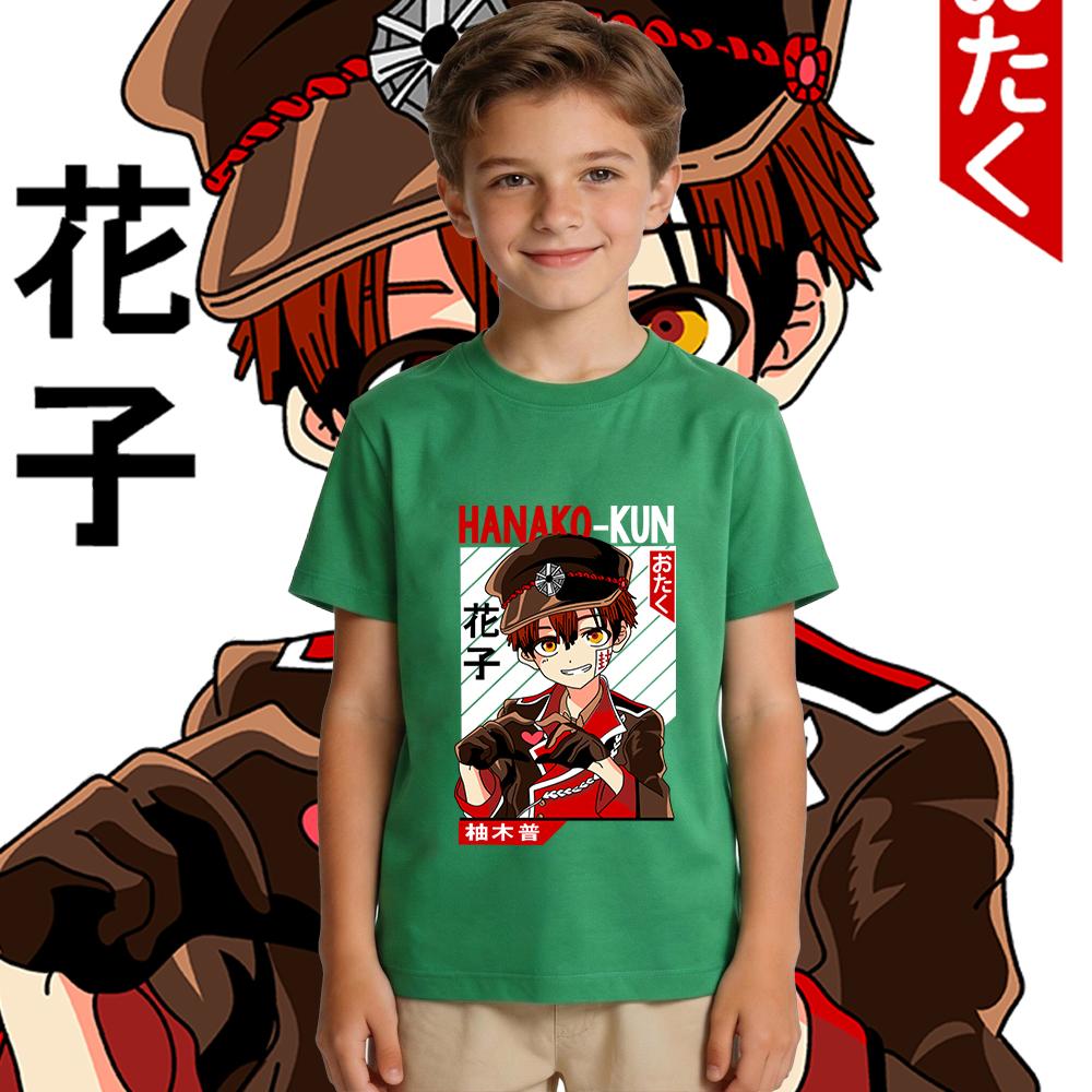 Toilet Bound Hanako Kun Anime Print Soft Cotton Casual Kids T Shirt Boys and Girls Short Sleeve Summer Top