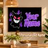 Gengar Custom Name Diamond Painting Personalized 5D Full Drill DIY Diamond Art Home Decor