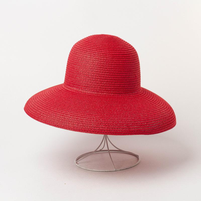 Sun Hat Women's cap Hats For Women Men Summer Straw Hat Sun Protection Hats Wide Brim Vintage Protection Fashion Straw Visor