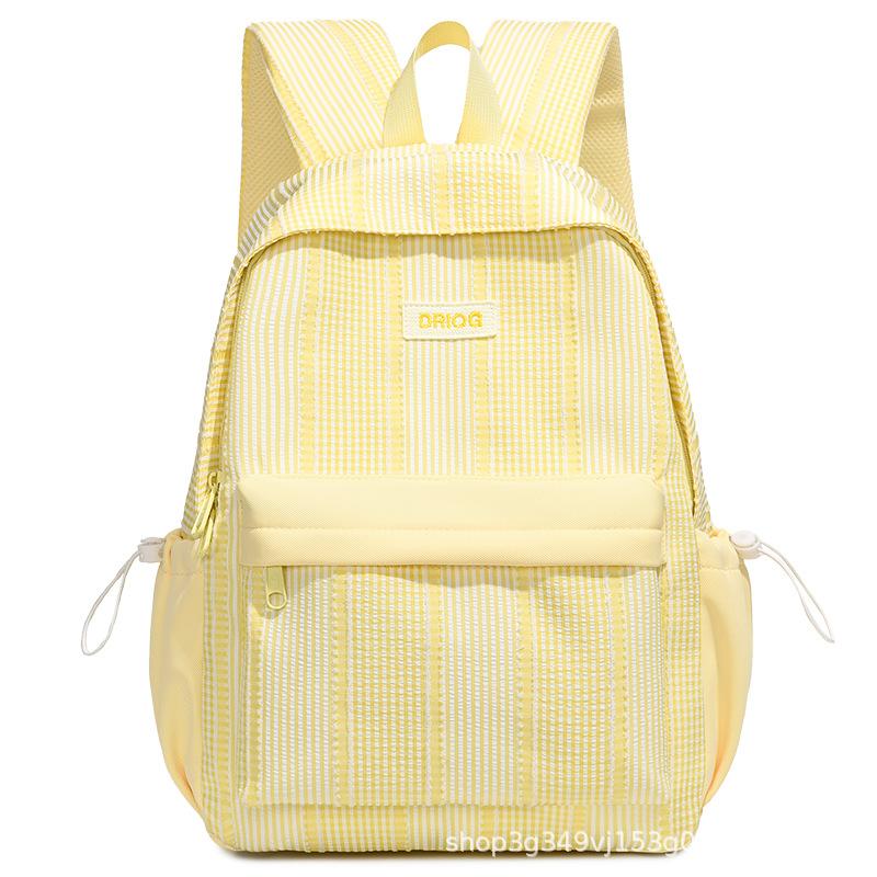 Schoolbag wholesale high-value plaid backpack female college student campus college style large-capacity schoolbag 1011 new contrasting colors