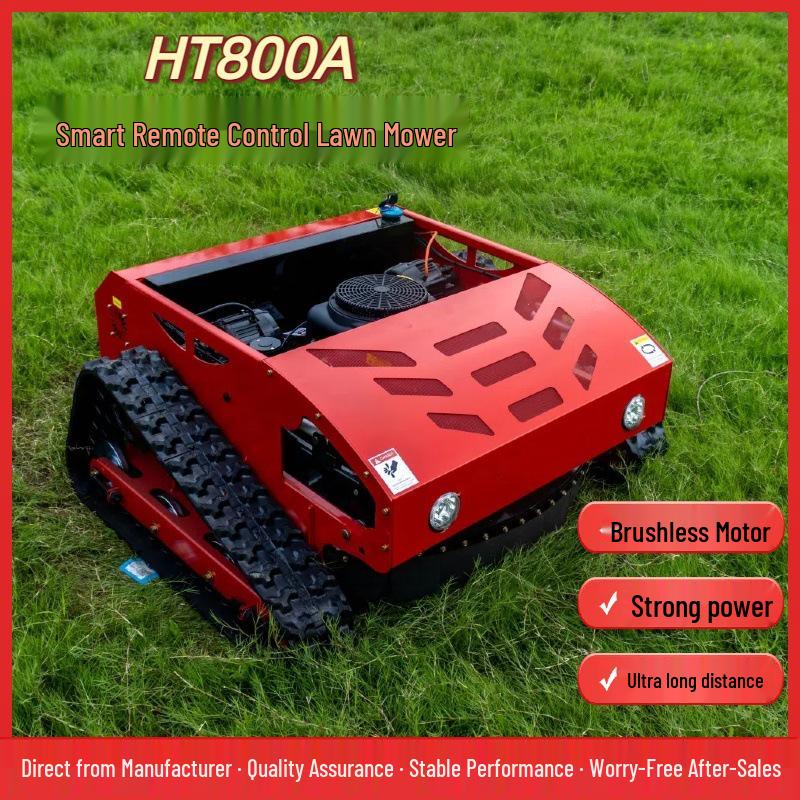 Gas-Powered Remote Control Lawn Mower & Self-Propelled Weeder