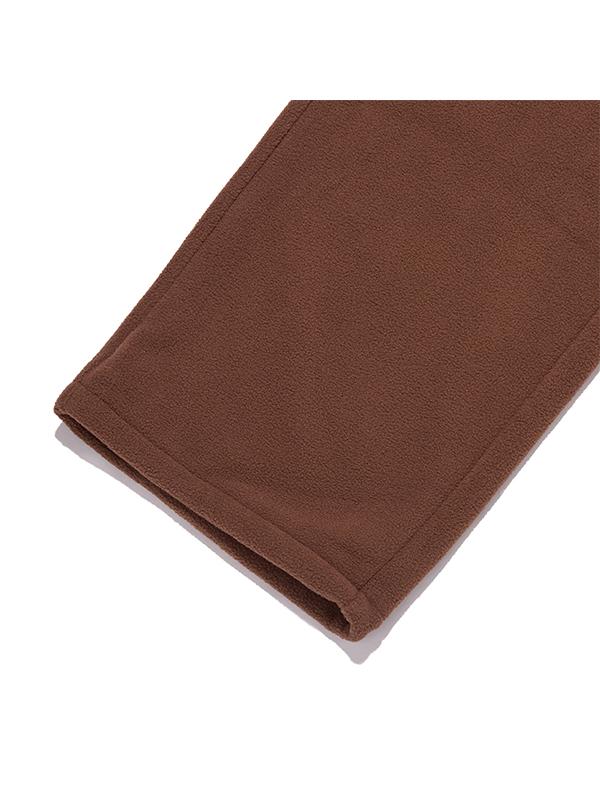 KIRSH Fleece Wide Fit Pants [Brown]