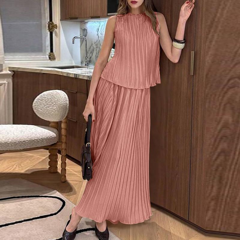 

ZANZEA Женские безрукавки, топы и длинные юбки, летние комплекты из двух частей 4XL