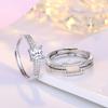 Lindon Classic Copper Alloy Zircon Ring Ladies Jewelry Wedding Promise Party Gift