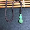 16MM Tiger Eye & Obsidian Crystal Pendant Necklace - Unisex Agate Ornament