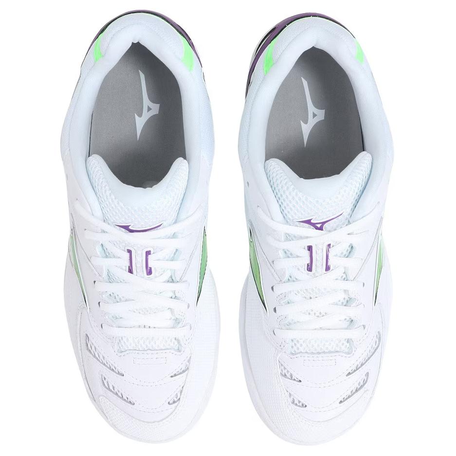 Mizuno Wave Fang Pro White Purple Green Unisex Sneakers Blue 71GA210000