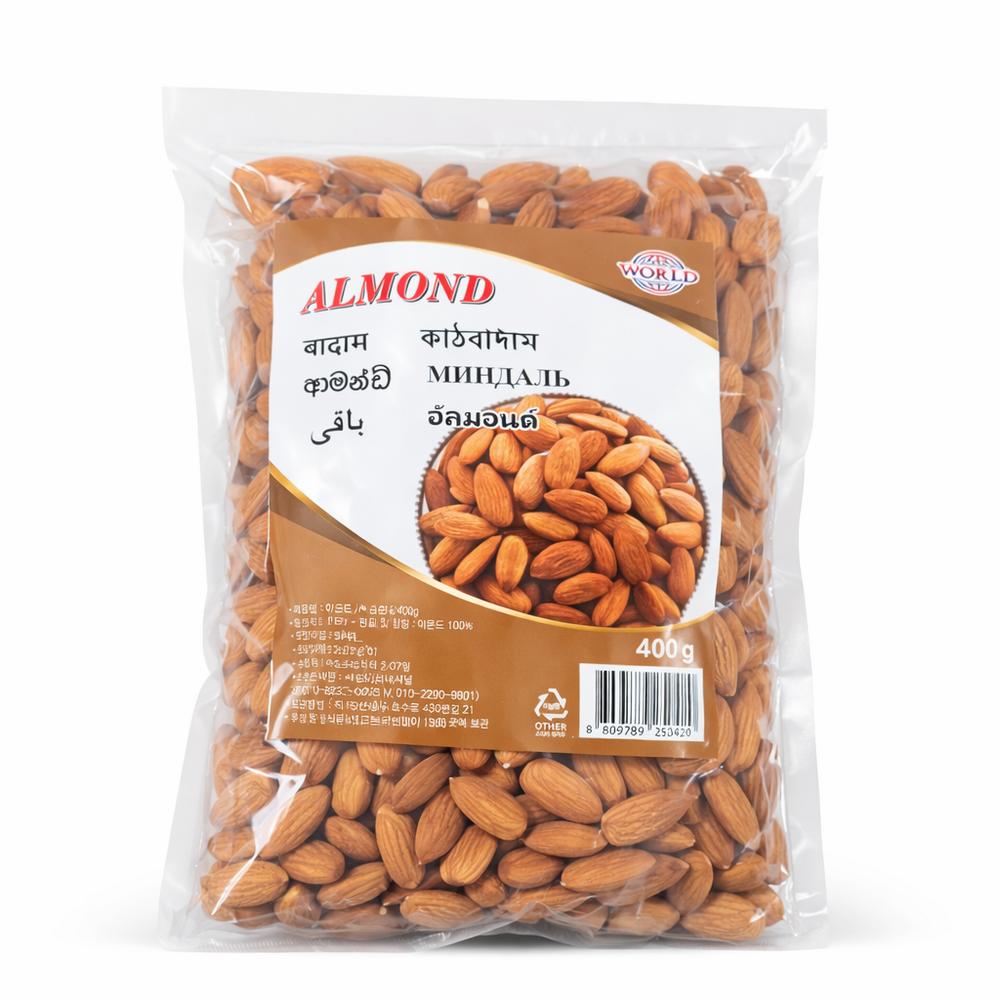 World Almond Almonds 400g 1 pcs Ingredients: may be subject to change at the manufacturer’s discretion. For the most accurate | 400g 1 pcs