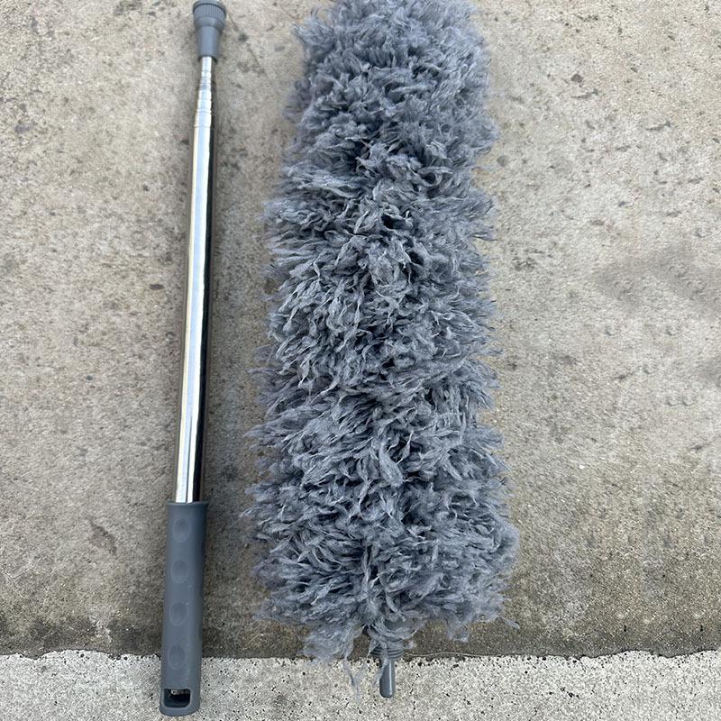 Chicken Feather Duster with Retractable Electrostatic Dust Removal and Sweeping Rod for Cleaning Dust and Gaps