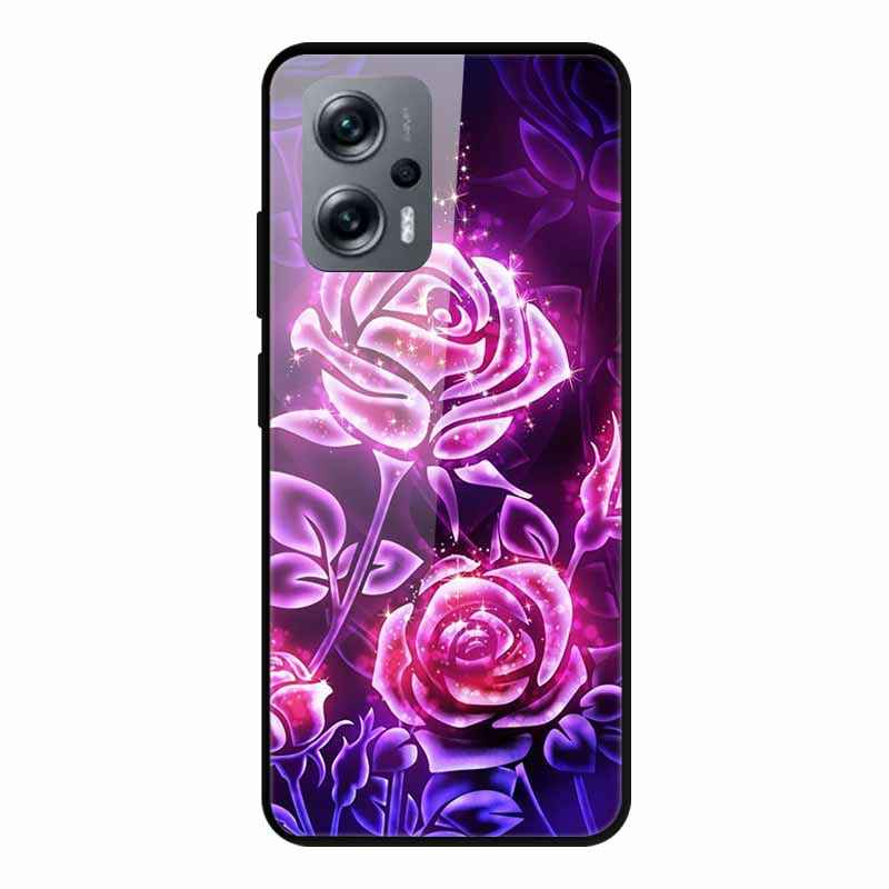 For Poco X4 GT Case Shockproof Tempered Glass Hard Back Cover For Xiaomi Poco X4 GT 5G Soft Bumper Coque PocoX4 GT X4GT Case