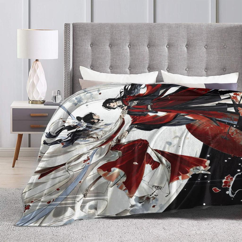 Heaven Official's Blessing Blanket Quality Super Warm  Throw Blanket Winter Travel Living Room Novelty Bedspread