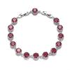 New European and American Round Zircon Bracelet Colored Gemstone Inlay Bracelet Crystal Bracelet for Women Zircon