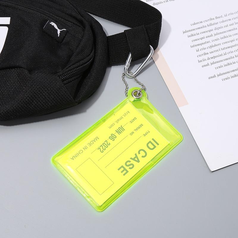 New Fluorescent Card Bag Niche Women's Small Thin Student Meal Card Document Work Bus Card Work Card