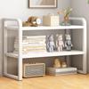 Desktop Bookshelf Desk Adjustable Shelf 2 Desktop Kitchen Spice Laptop 40cm Shelves White Width 40cm X Depth 20cm X Height Rack, Storage, Height,